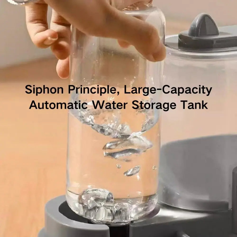 Automatic Cat Feeder & Water Dispenser Combo — Large Capacity Auto Food Dispenser | Scheduled Feeding | Essential Pet Care for Busy Owners