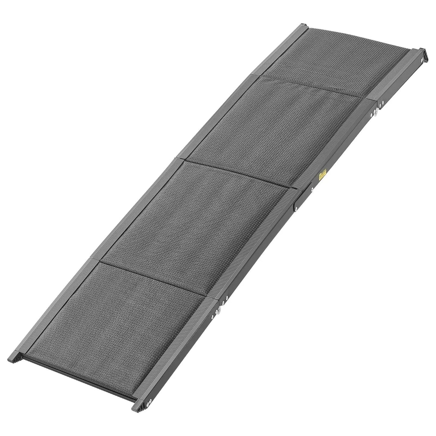 Vevor Folding Dog Ramp for Cars — 63" Aluminum Pet Ramp for SUVs & Trucks | 250 lbs Capacity | Non-Slip Surface | Portable, Quick-Fold Design for Medium & Large Dogs