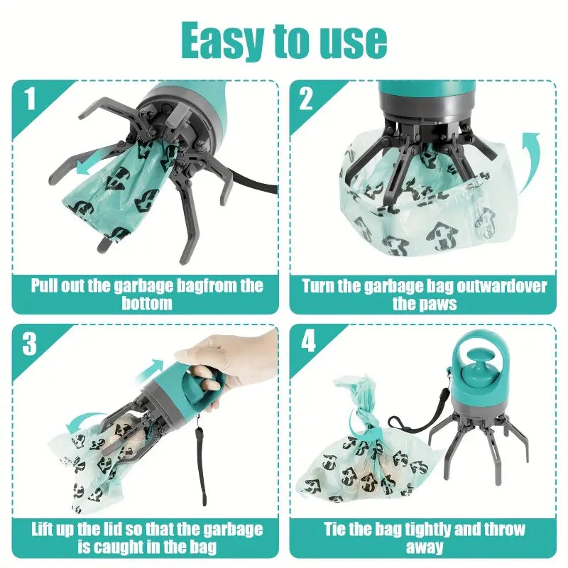 Portable Dog Poop Scooper & Waste Bag Dispenser – Clean, Hygienic & Easy Pet Waste Pickup