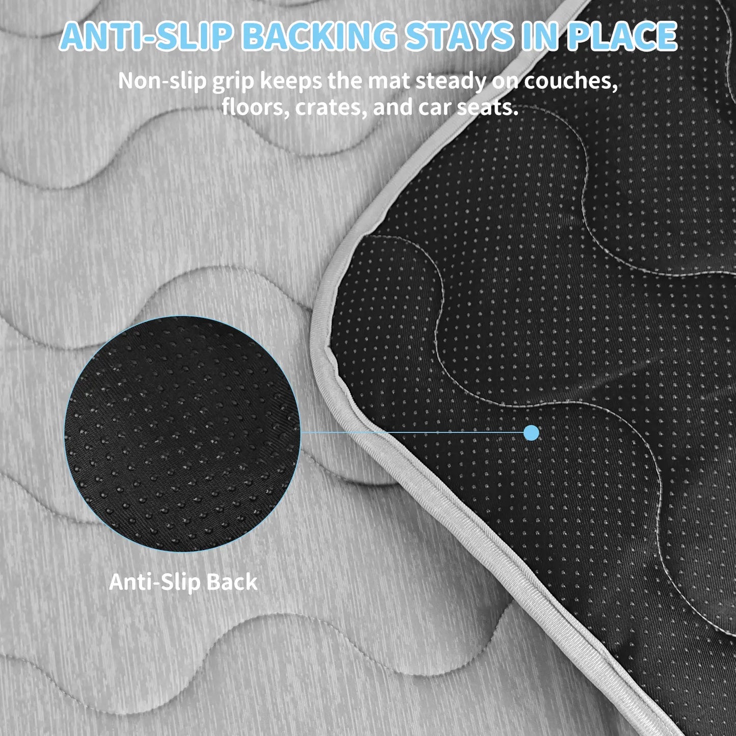 PETZOOKA XL Cooling Mat for Dogs & Cats – Self-Cooling Washable Pet Bed with Non-Slip Base