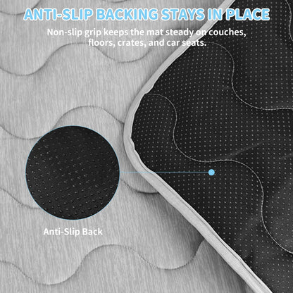 PETZOOKA XL Cooling Mat for Dogs & Cats – Self-Cooling Washable Pet Bed with Non-Slip Base