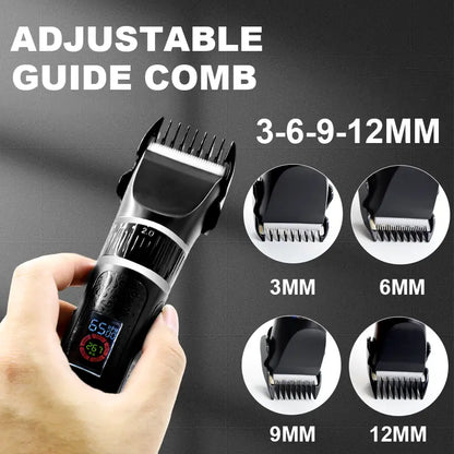 Tife Rechargeable Pet Grooming Clipper Kit – Quiet Cordless Waterproof Trimmer for Dogs & Cats with Thick Coats