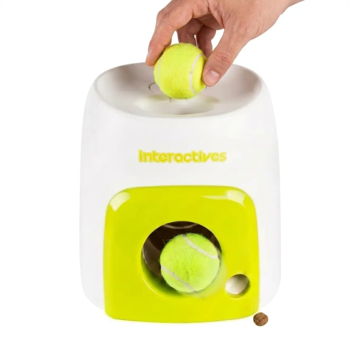 Interactive Automatic Tennis Ball Launcher for Dogs – Treat Reward Training Toy for Small & Medium Breeds