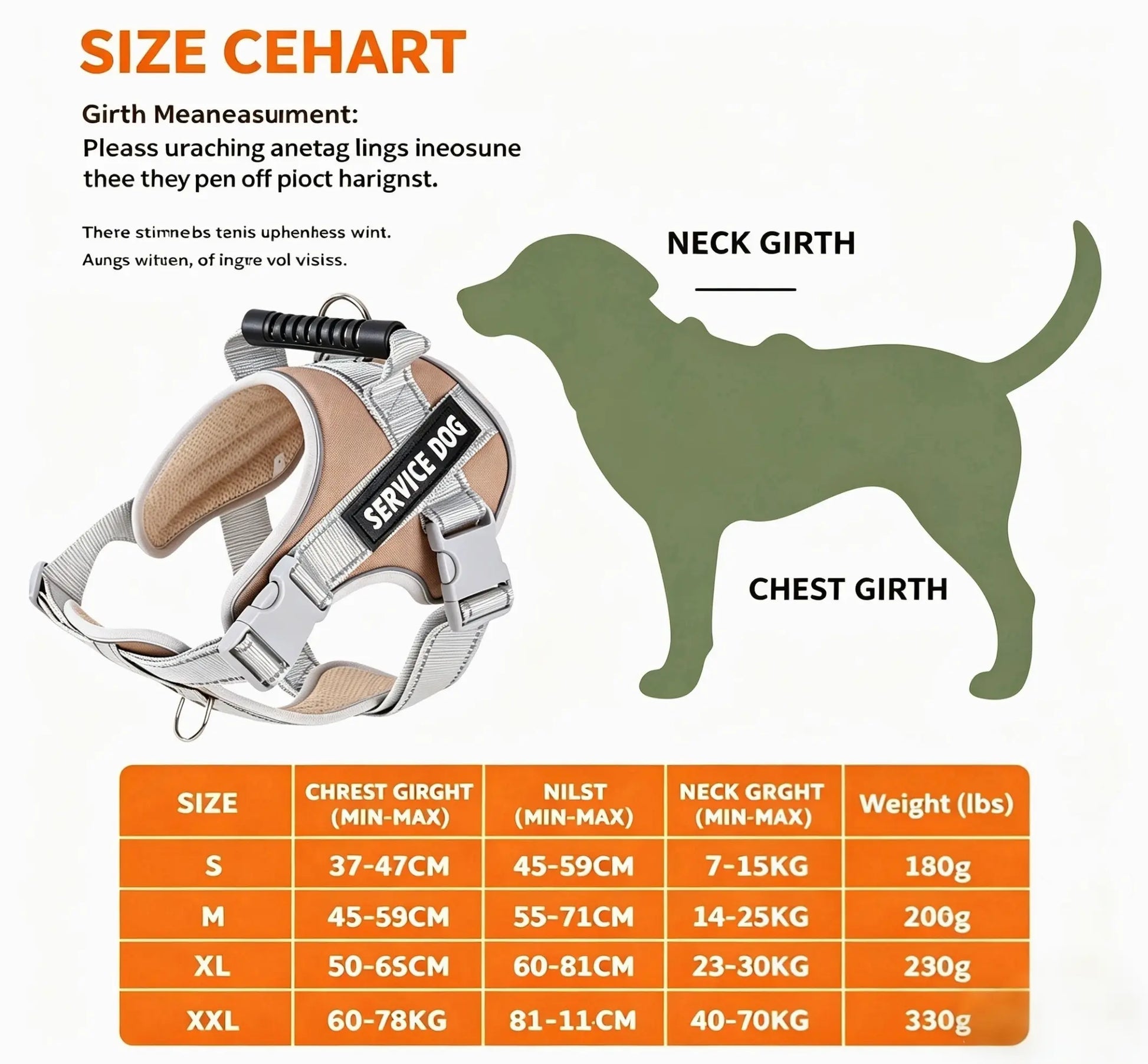 Pet Dog Harness — Glow-In-The-Dark Safety Harness with Chest Strap | Easy On/Off, Fully Adjustable | Ideal for Small, Medium & Large Dogs | Walking, Training & Outdoor Travel