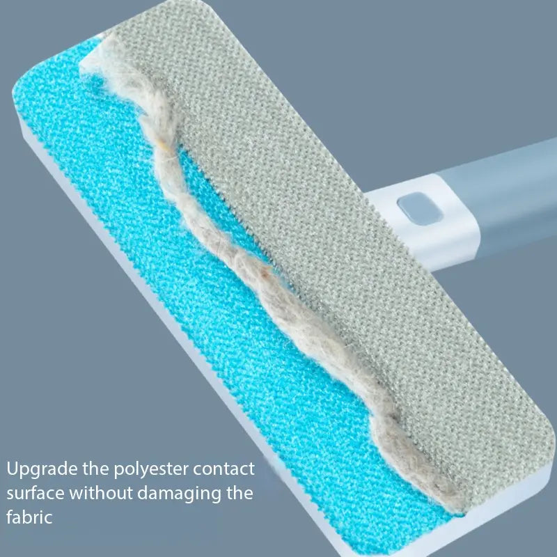 Reusable Pet Hair Remover Brush — Extra-Long Handle, Washable Lint Cleaner for Dog & Cat Hair | Multi-Surface Use on Furniture, Bedding, Clothes & Car Interiors