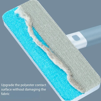 Reusable Pet Hair Remover Brush — Extra-Long Handle, Washable Lint Cleaner for Dog & Cat Hair | Multi-Surface Use on Furniture, Bedding, Clothes & Car Interiors