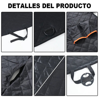Dog Car Seat Cover Hammock — Waterproof, Scratch-Proof & Nonslip | Side Flaps, Mesh Window & Storage Pocket | Fits Sedans, SUVs & Trucks | Heavy-Duty 4-Layer Protection