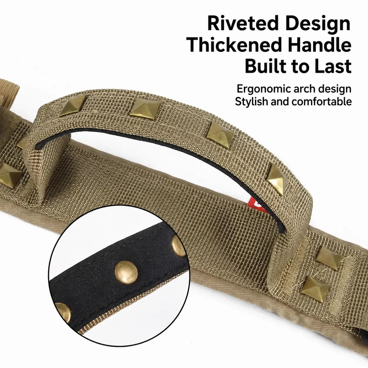 AUROTH Tactical Dog Collar — Military-Grade Nylon, Heavy-Duty Metal Buckle & Control Handle | Adjustable, Padded & Durable | For Small, Medium & Large Dogs