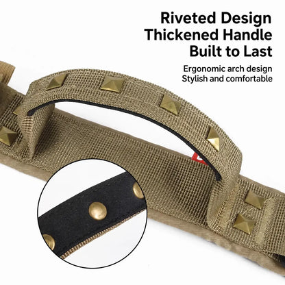 AUROTH Tactical Dog Collar — Military-Grade Nylon, Heavy-Duty Metal Buckle & Control Handle | Adjustable, Padded & Durable | For Small, Medium & Large Dogs
