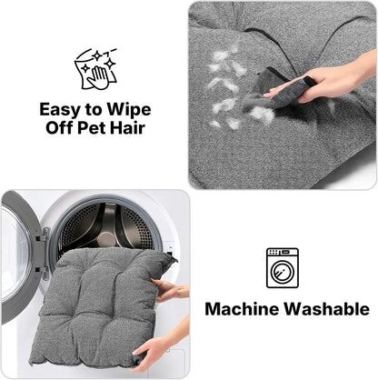 Veehoo Indestructible Dog Bed for Crates — Chew-Proof, Reinforced Corners | High-Loft Padding | Washable Pet Mat for Large Dogs | 4 Sizes