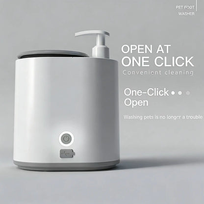 Automatic Pet Paw Cleaner & Massager – Soft Silicone Paw Washer with Built-In Soap Dispenser