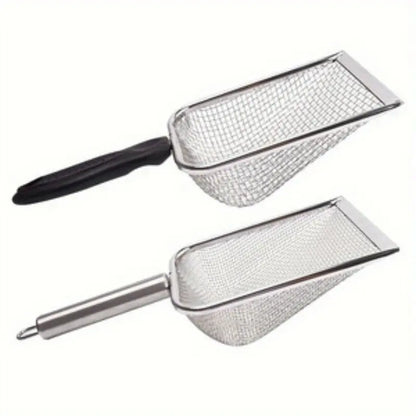 Stainless Steel Pet Waste Scoop — Cat Litter, Dog & Chicken Waste | Filter Net | Durable, Easy-Clean Multi-Purpose Pet Care Tool