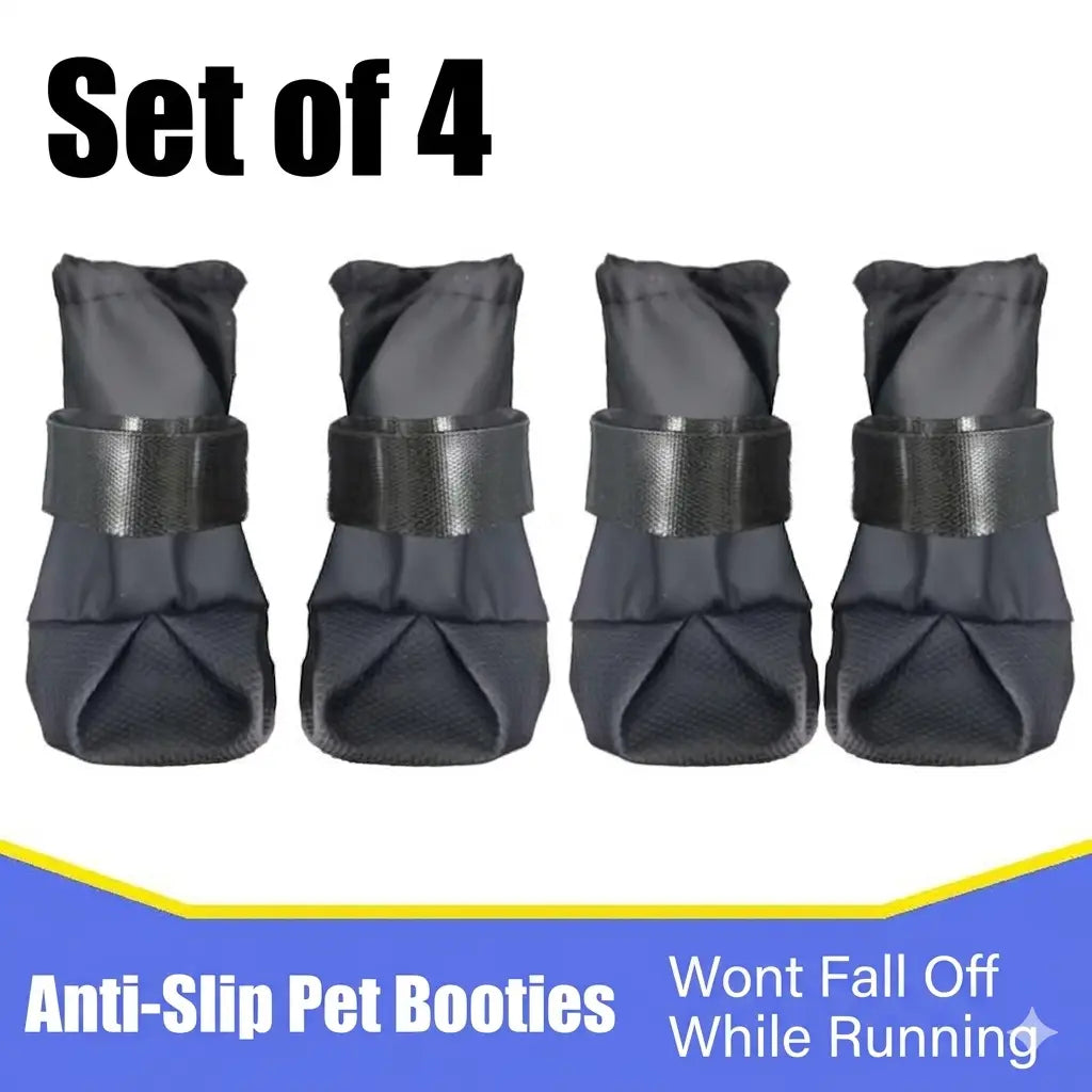 All-Season High-Top Dog Boots — Waterproof, Non-Slip & Durable Paw Protection | Keeps Paws Clean & Safe on Any Terrain | For Small, Medium & Large Dogs