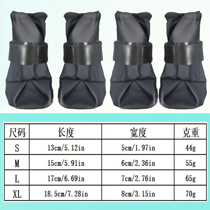 All-Season High-Top Dog Boots — Waterproof, Non-Slip & Durable Paw Protection | Keeps Paws Clean & Safe on Any Terrain | For Small, Medium & Large Dogs