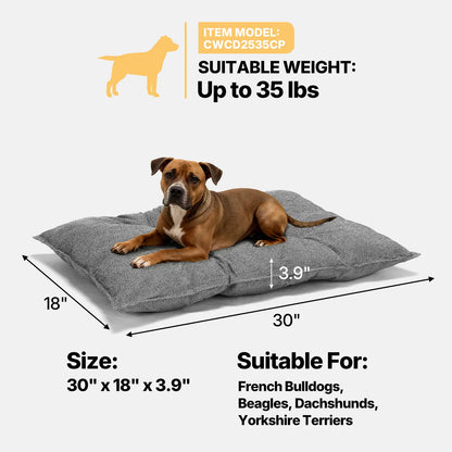 Veehoo Indestructible Dog Bed for Crates — Chew-Proof, Reinforced Corners | High-Loft Padding | Washable Pet Mat for Large Dogs | 4 Sizes