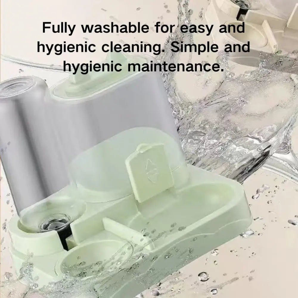 Automatic Cat Feeder & Water Dispenser Combo — Large Capacity Auto Food Dispenser | Scheduled Feeding | Essential Pet Care for Busy Owners