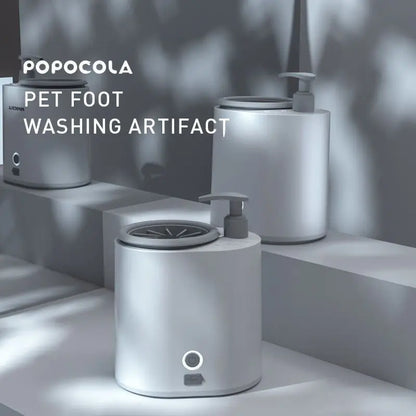 Automatic Pet Paw Cleaner & Massager – Soft Silicone Paw Washer with Built-In Soap Dispenser