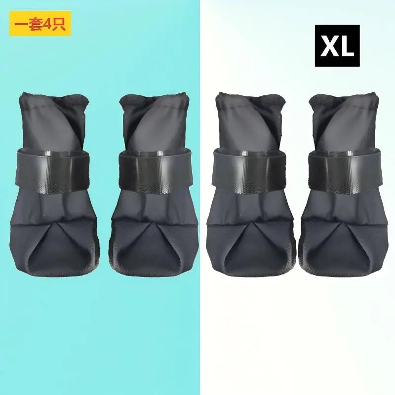 All-Season High-Top Dog Boots — Waterproof, Non-Slip & Durable Paw Protection | Keeps Paws Clean & Safe on Any Terrain | For Small, Medium & Large Dogs